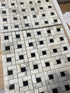 Calacatta Gold - Pinwheel Mosaic w/ Black Polished